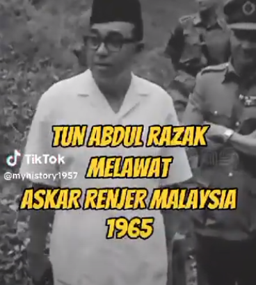 Tun Abdul Razak Visits to 3 Rangers, Sulva Line Camp, Ipoh